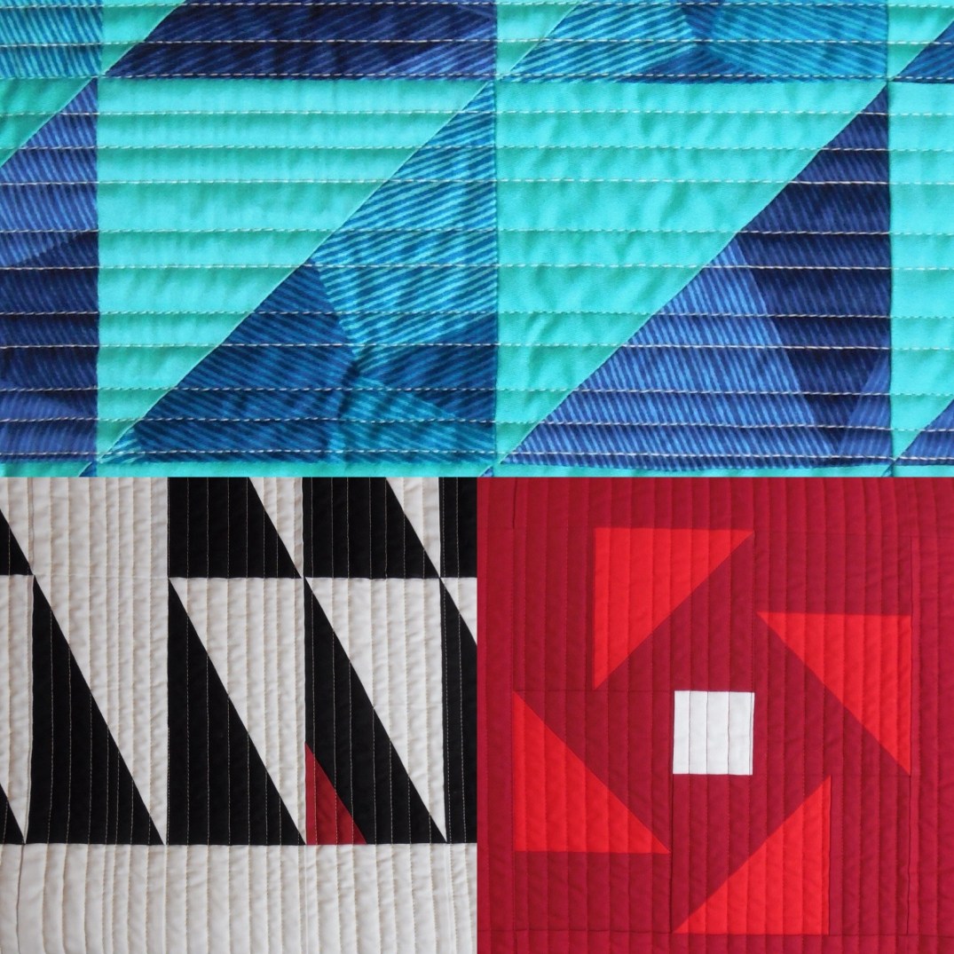 Straight line quilting